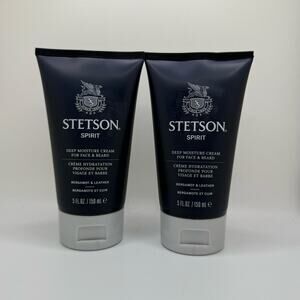 NEW Stetson Spirit Deep Moisture Cream for Face and Beard 5 Fl Oz